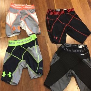 4 pairs of under armour compression shorts